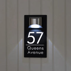 Personalized Printed Solar House Sign | Rectangular