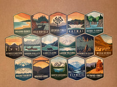 Any National Park, Wood Sign, Retro Designs; National Park Sign for all 63 parks