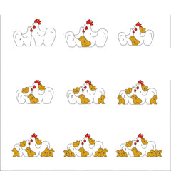 Personalisiertes Huhn/Henne/Hahn Familie Holzkunstpuzzle, Geschenk für Familie