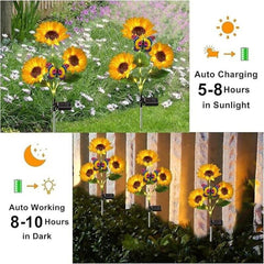 🌻Factory Direct Sales 49% Off🌻- 🌞Solar LED Sunflower Garden Lights-29.6inch/74cm