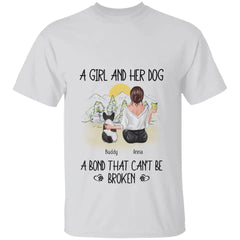 A girl and her dog, a bond that can't be broken copy