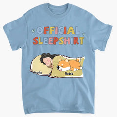 Sleeping Pet Sleepshirt Version 2 - Personalized Custom Unisex T-Shirt