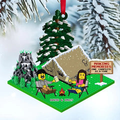 Erinnerungen schaffen – personalisiertes Acryl-Ornament – ​​Geschenk für Ihn/Geschenk für Sie – Weihnachtsgeschenk, Camping-Paar-Ornament