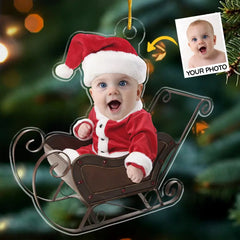 Individuelles Foto „Du bist unser größter Segen“ – personalisiertes Familienornament – ​​individuell geformtes Acryl – Weihnachtsgeschenk für Babys, Kinder, Neugeborene