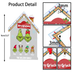 Frohe Grinchmas 2023 – personalisierte Weihnachtsgeschenke, individuelles Acrylornament für die Familie