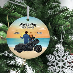 You're My Ride Or Die – personalisierte Geschenke, individuelles Motorrad-Ornament für Biker-Paare, Motorrad-Liebhaber