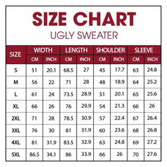 Sh*tter's Full Ugly Christmas Sweater – Personalisierter Wollpullover, All-Over-Print-Sweatshirt