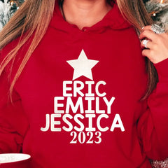 Unser Familien-Weihnachtsbaum 2023 – personalisiertes Sweatshirt