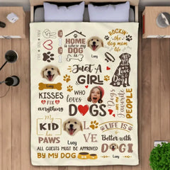 Individuelle Fotodecke für Hunde – personalisierte Decke – Hundeliebhaber 