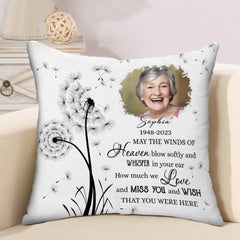 May the wind of heaven be remembered - personalized pillow