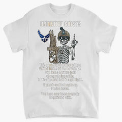 Uninvited Guests - Personalized T-Shirts and Sweatshirts Veterans - This property is Veteran Protected 3D Printing