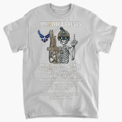 Uninvited Guests - Personalized T-Shirts and Sweatshirts Veterans - This property is Veteran Protected 3D Printing