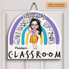 Personalized Door Sign - Gift For Teacher - Welcome To The Classroom