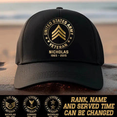 Personalized US VET Cap Printed