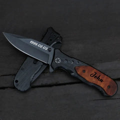 Engraved Pocket Knife - Personalized Gift for Him - Ideal for Anniversaries, Weddings, and Special Occasions