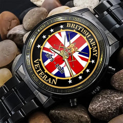 Personalized British Army Logo Custom Time Watch Printed