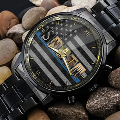 Personalized Name Characters Police Officer Watch