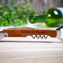 Bulk Personalized Corkscrew Wedding Favors, Wine Opener Wedding Favors for Guests, Custom Wine Wedding Favors