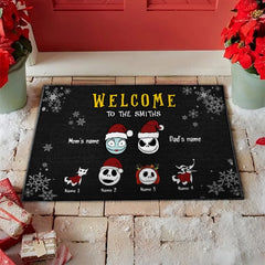 Personalized Doormat Welcome To My House Custom Chr (1)