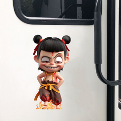 Young Nezha Sticker – Playful & Fearless Chinese Mythology Decal-1