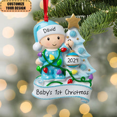 2024 Personalized Baby Boy Girl Decorating Tree Christmas Ornament