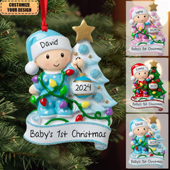 2024 Personalized Baby Boy Girl Decorating Tree Christmas Ornament