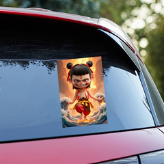 Young Nezha Sticker – Playful & Fearless Chinese Mythology Decal-2