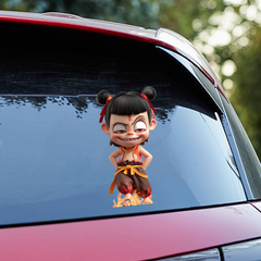 Young Nezha Sticker – Playful & Fearless Chinese Mythology Decal-1