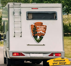 National Park Service Decal, Personalized National Park Vinyl, Customize Automotive Glass, RV, Refrigerator, Cabinet Sticker, Car Decal