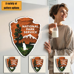 National Park Service Decal, Personalized National Park Vinyl, Customize Automotive Glass, RV, Refrigerator, Cabinet Sticker, Car Decal