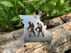 Missouri State Hikers Metal Ornament made from Raw Steel Anniversary Gift Hiking Buddy Gift National Forest Adventure Trail Partner Gift