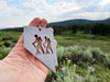 Nevada State Hikers Ornament made from Raw Steel Christmas Tree Decoration Holiday Gift Red Rock Canyon Turtlehead Peak Fire Wave