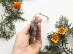 Wisconsin State Kayaking Ornament made from Recycled Steel with kayak Rustic Farmhouse Christmas Tree Decor Kayaker MADE in USA by US