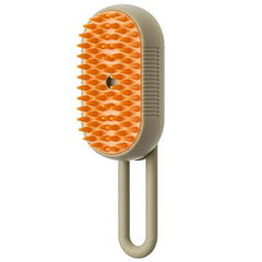 🐾 Self-Cleaning Steam Pet Brush – 3-in-1 Groomer, Massager & Hair Remover for Cats & Dogs