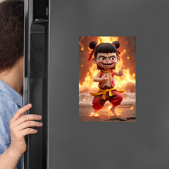 Young Nezha Sticker – Playful & Fearless Chinese Mythology Decal-3