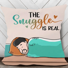 Das Kuscheln ist echt, personalisiertes Kissen, individuelle Geschenke für Hundeliebhaber