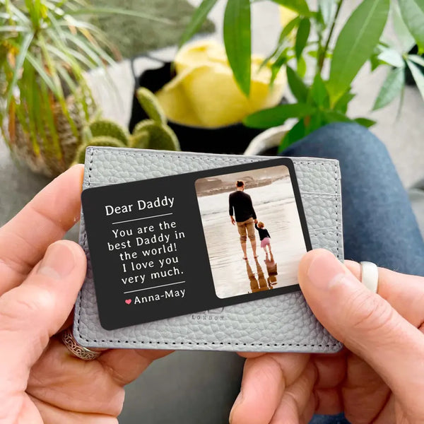 Father's Day Wallet - Best Dad Wallet - Photo Wallet 
