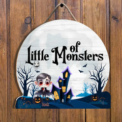 Halloween Little Monsters Exquisites Türschild