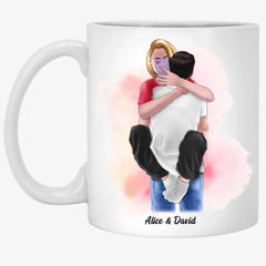 You Are The Best Thing I Never Planned Mug Selfie Hugging Custom Mugs Gift For Him Her