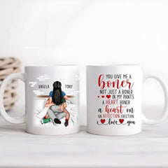 Du gibst mir eine Boner-personalisierte Kaffeetasse – Geschenk für Ihn/Geschenk für Sie – Paar-Kaffeetasse