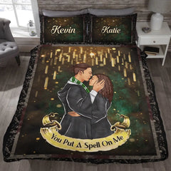 You Put A Spell One Me, personalisiertes Quilt-Bettset, Geschenke für Ihn – Geschenke für Sie