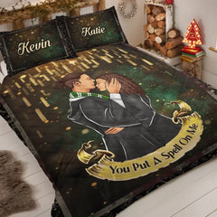 You Put A Spell One Me, Personalized Quilt Bed Set, Gifts For Him - Gifts For Her