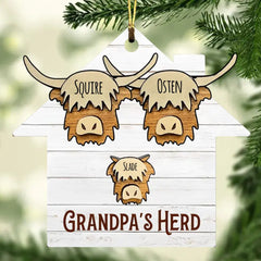 Gift For Papa Grandpa Herd Ornament