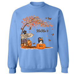 Nana's Little Pumpkin Herbst personalisiertes Sweatshirt für Omas