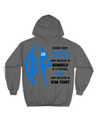 Personalized Football Mom Hoodie-A Football Mom Who Believed In Him First