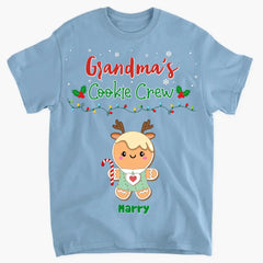 Grandma's Cookie Crew - Personalized Clothes - Christmas Gift for Grandma and Family