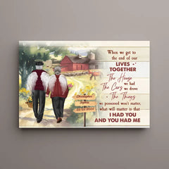 Personalisiertes Poster „I Had You And You Had Me“, Jubiläumspaar, Geschenke für Ehemann, Geschenke für Ehefrau