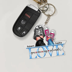 You Are My Solemate-Personalized Keychain- Gift For Him/Gift For Her- Shoes Couple Keychain